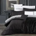 Double Bed Set Platinum Wedding Set Gracias Black