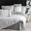 سيت سرير ثنائي فيدور ساتان - رصاصي