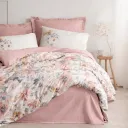 Satin Double Duvet Cover Set Dalya Pudra