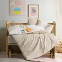 Punch Embroidered Baby Duvet Cover Set Kiddo Cream