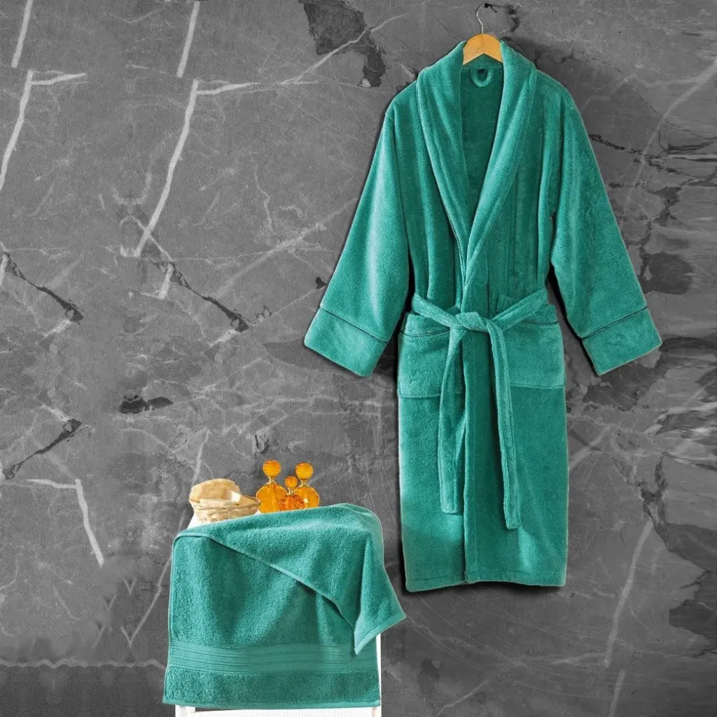 [600018977] Bathrobe Set - Yesil-Exclusive-Exclusive Single