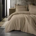 Plaid Ranforce Duvet Set Vizon