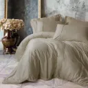 Silky Satin Cover Set Beige