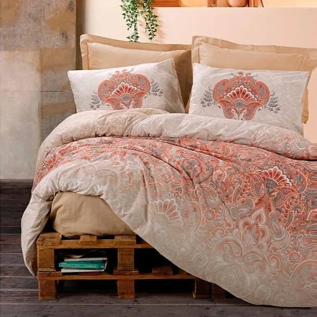 [6000170134] Double Bohem Ranforce Duvet Cover Set Loreta