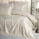 Chi Chi Double Pique Duvet Cover Set Silva Cappuccino