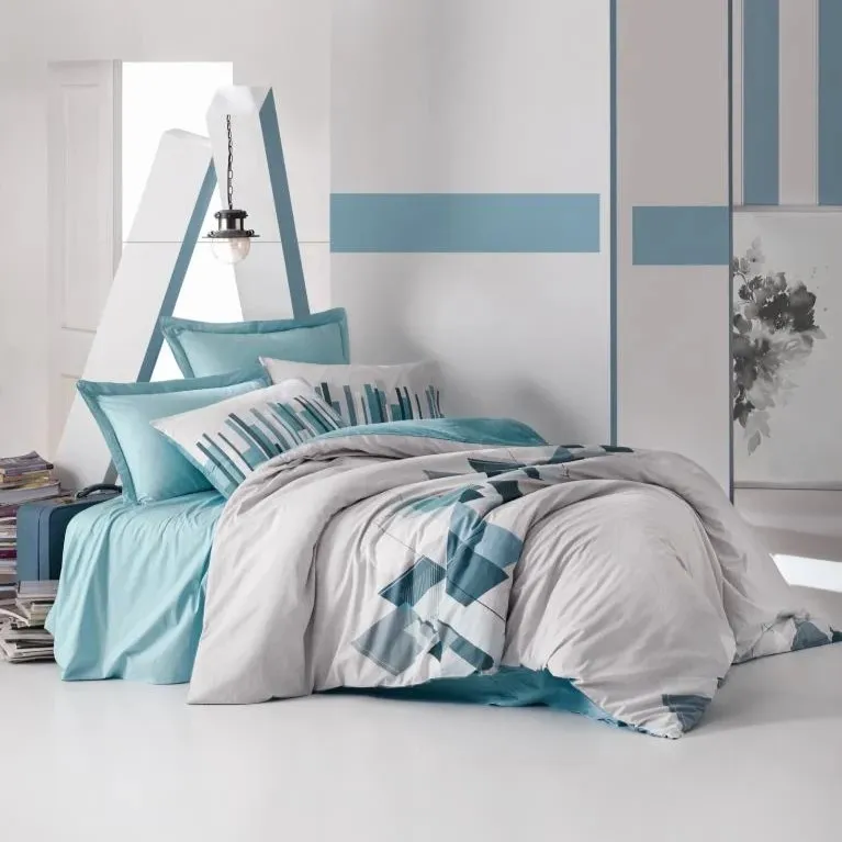 Modeline Ranforce Double Duvet Cover Set - Nesto Petrol