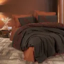 Double Bed Set Embroidery Rosen (Tile Red)