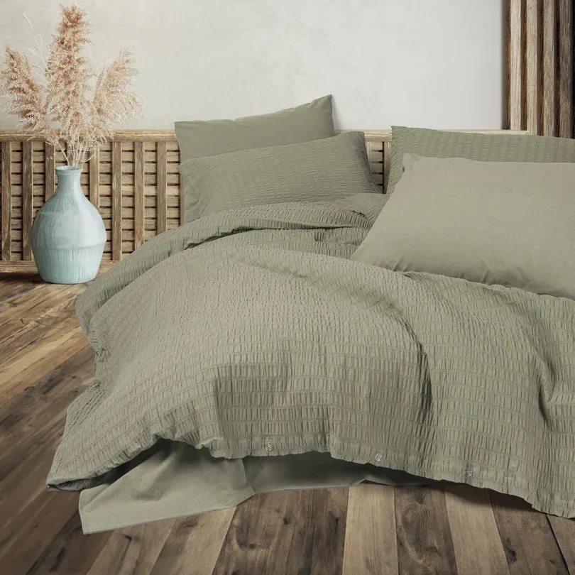 [6000019019] Liny Double Duvet Cover Set Sungai Green