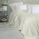 Lusso Bamboo Double Bedspread Set Lessy Green
