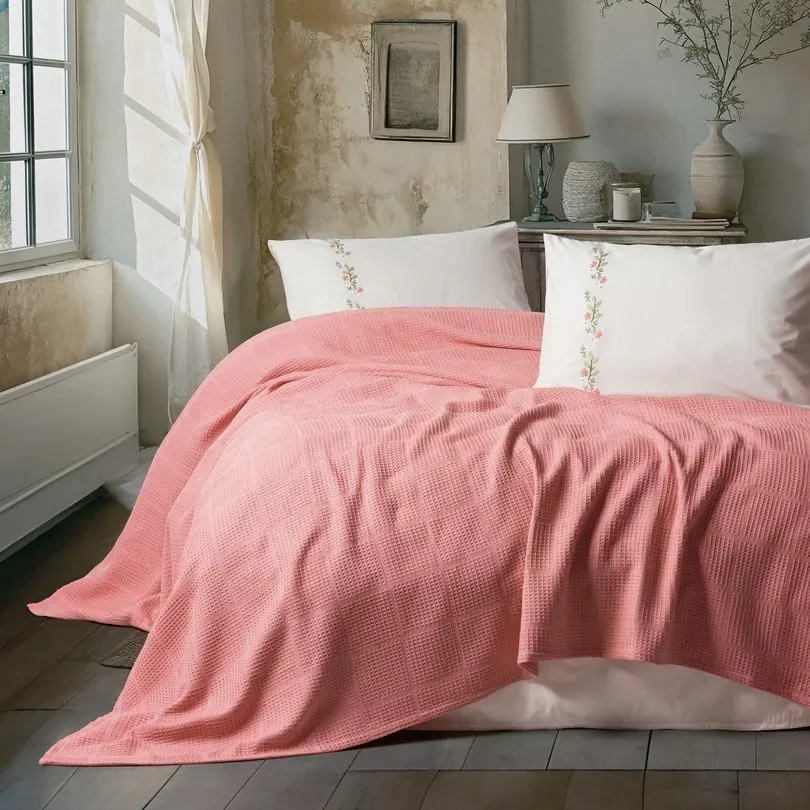 [60001917] Double Spin Bed Set Joyce Coral