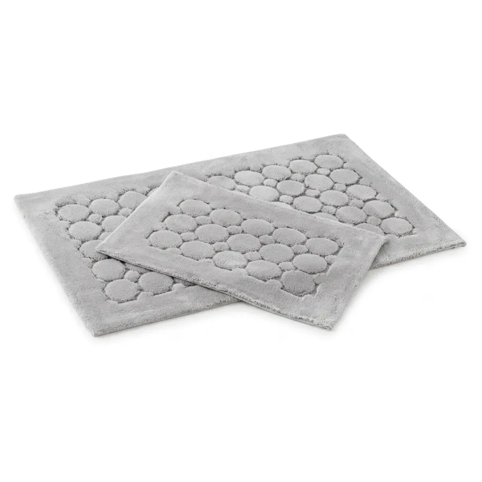 [60001930] Cotton RCY Bathmat Set (Light Grey)