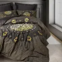 Palace Satin Double Duvet Cover Set Togay Anthracite