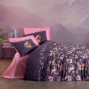 Alyssa Feminine Double Duvet Cover Set Pink