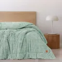 Wave Double Quilt Sage Green
