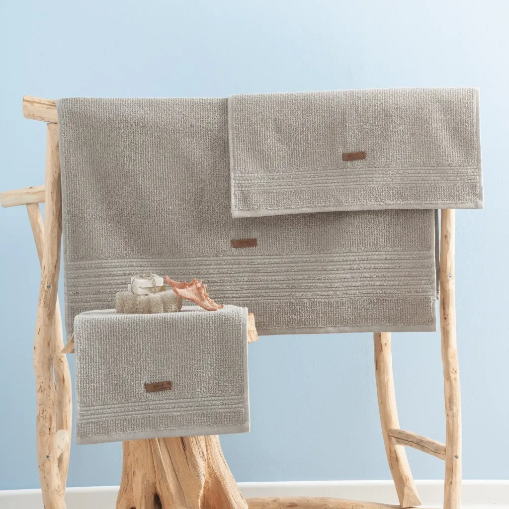 [6000206] Wellness Towel Set Sand Beige