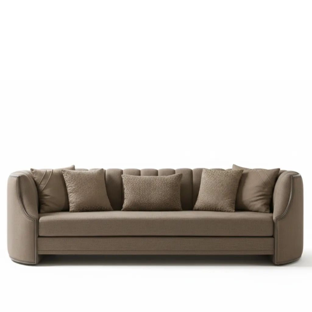 [S1792] Mona Rose Three Seat Chester Sofa
