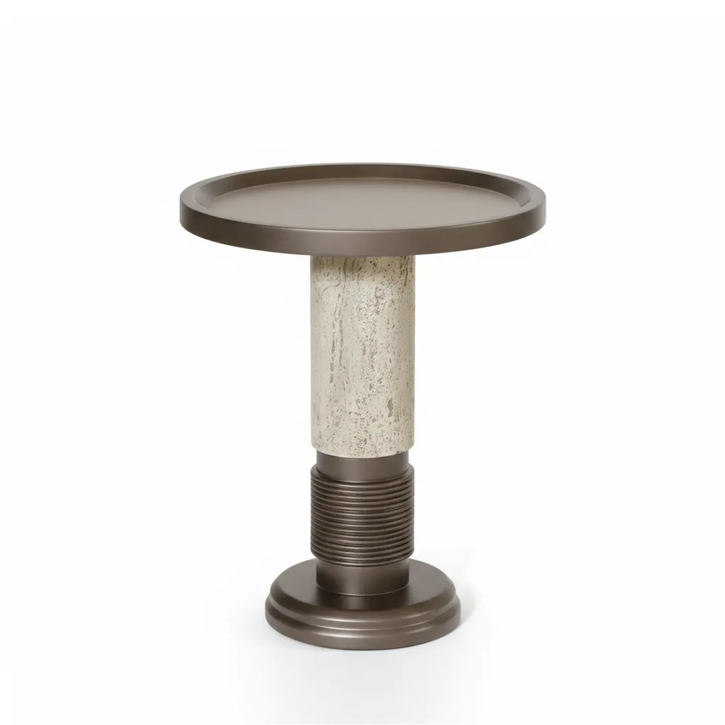 [6000180015856] Mona Rose Side Table