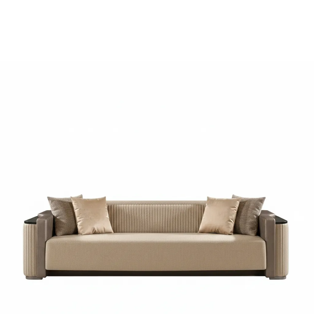 Noya Three Seat Sofa (Cream)