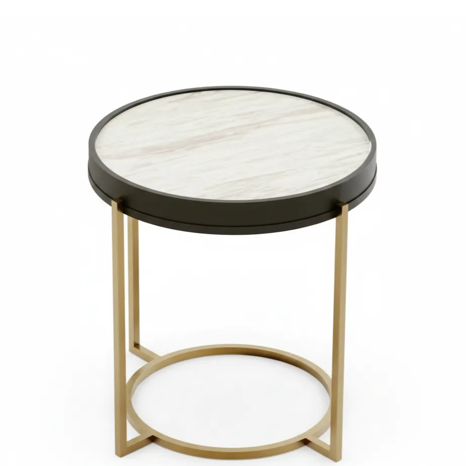 [6000180015868] Garda Round Side Table Ceramic 54 cm