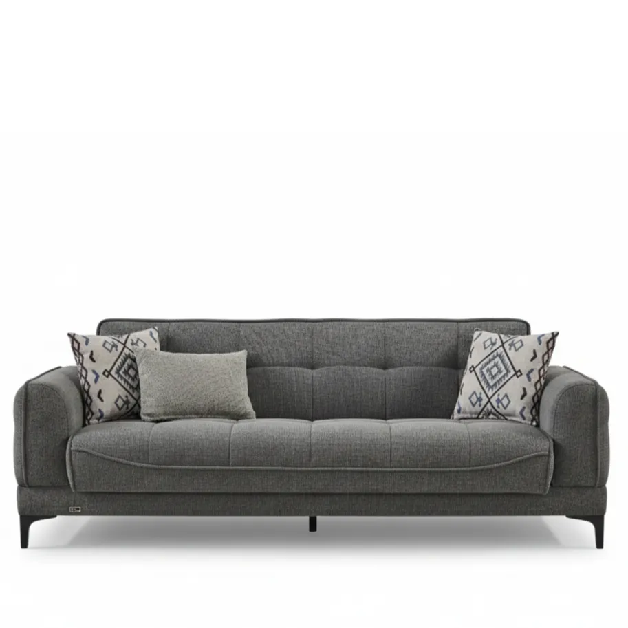 Babil Three Seat Sofa (Grey)