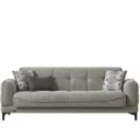 Babil Three Seat Sofa (Cream)