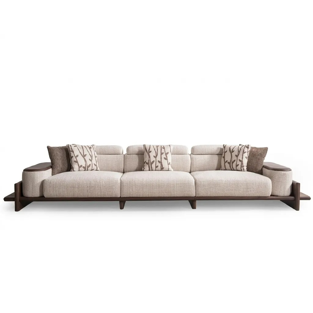 [S1617] Hisar Five-Seater Sofa (Havana Dining)