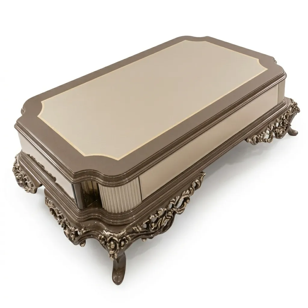 Zerafet Metallic Bronze Center Table