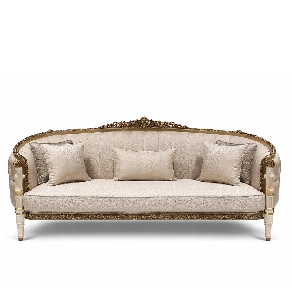 Lava Classic Three Seat Sofa - Cream