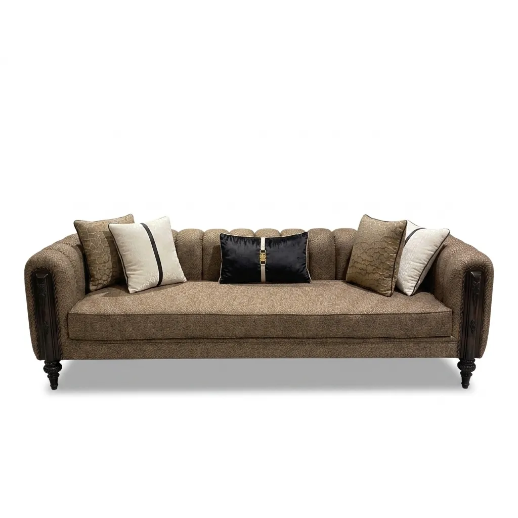 [S1890] Lotus Jester Three Seat Sofa