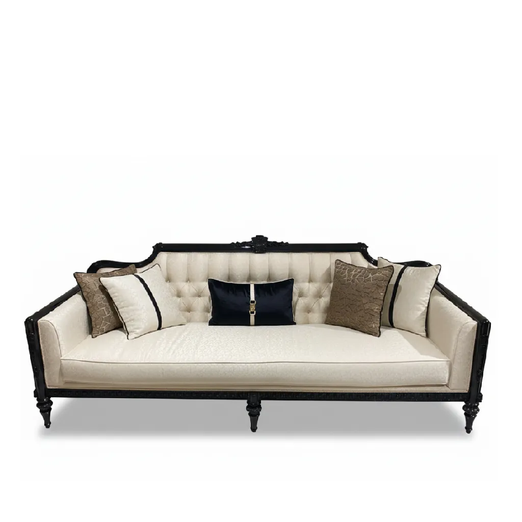 [S1889] Lotus Classic Three Seat Sofa