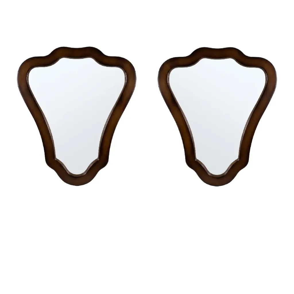 [D1163] Parlia Classic Dining Mirror - Azmer Walnut