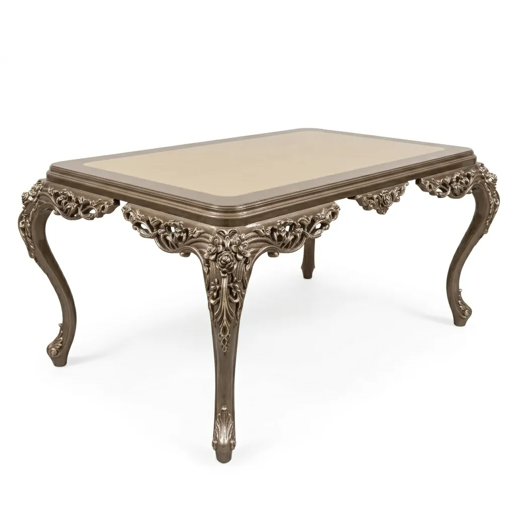 Zirafet Dining Table - Metallic Bronze