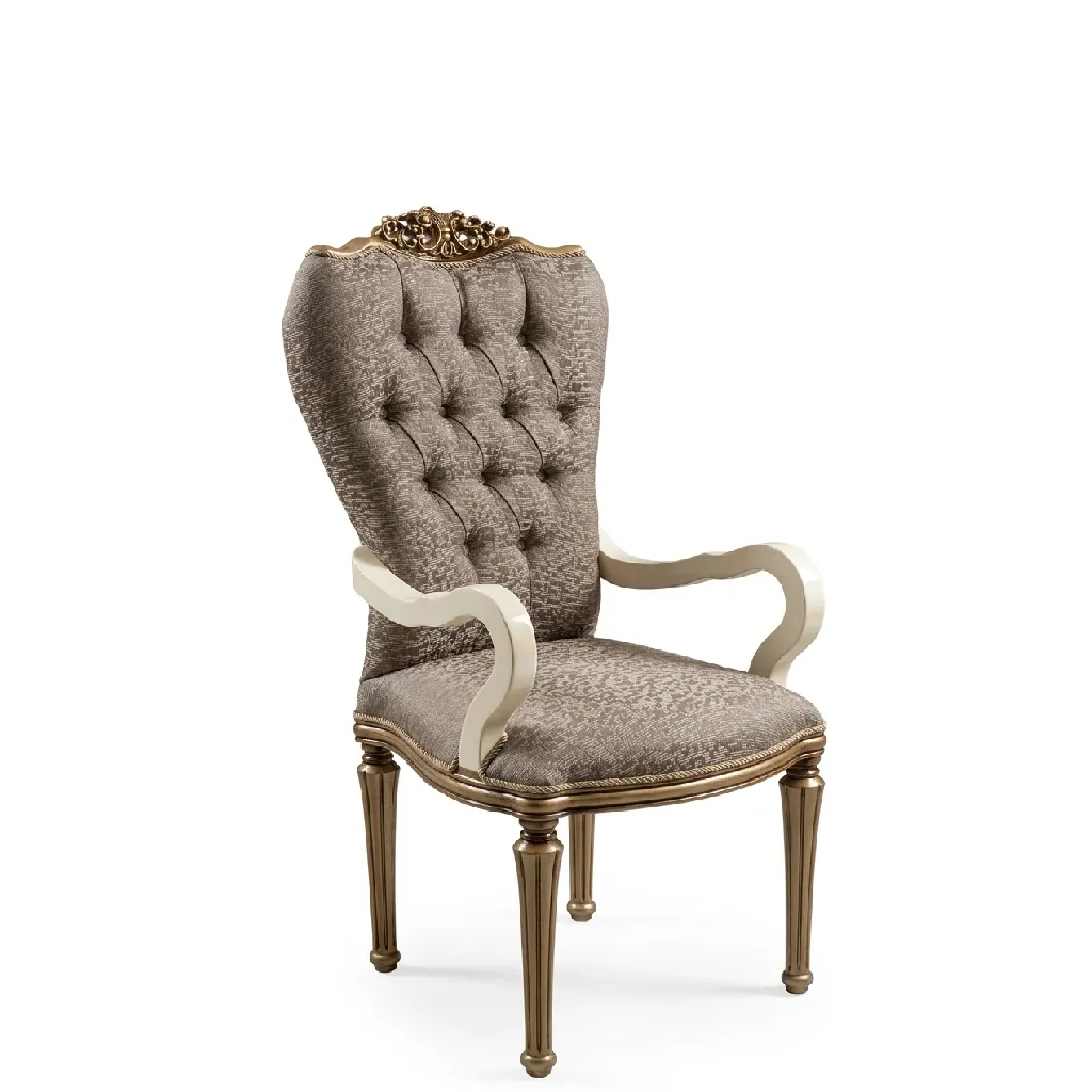 [D1333] Lava Classic Dining Chair - Cream
