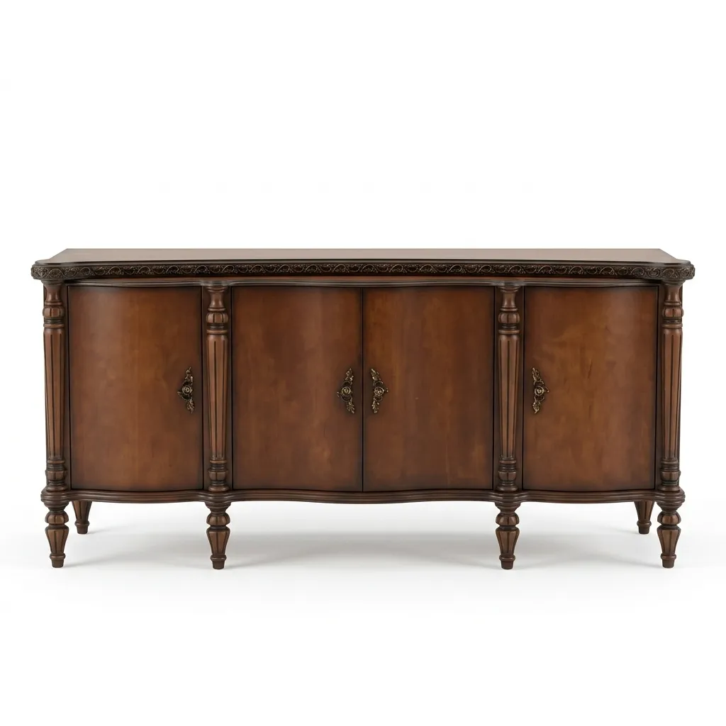 Yildray Classic Dining Console - Walnut Paint