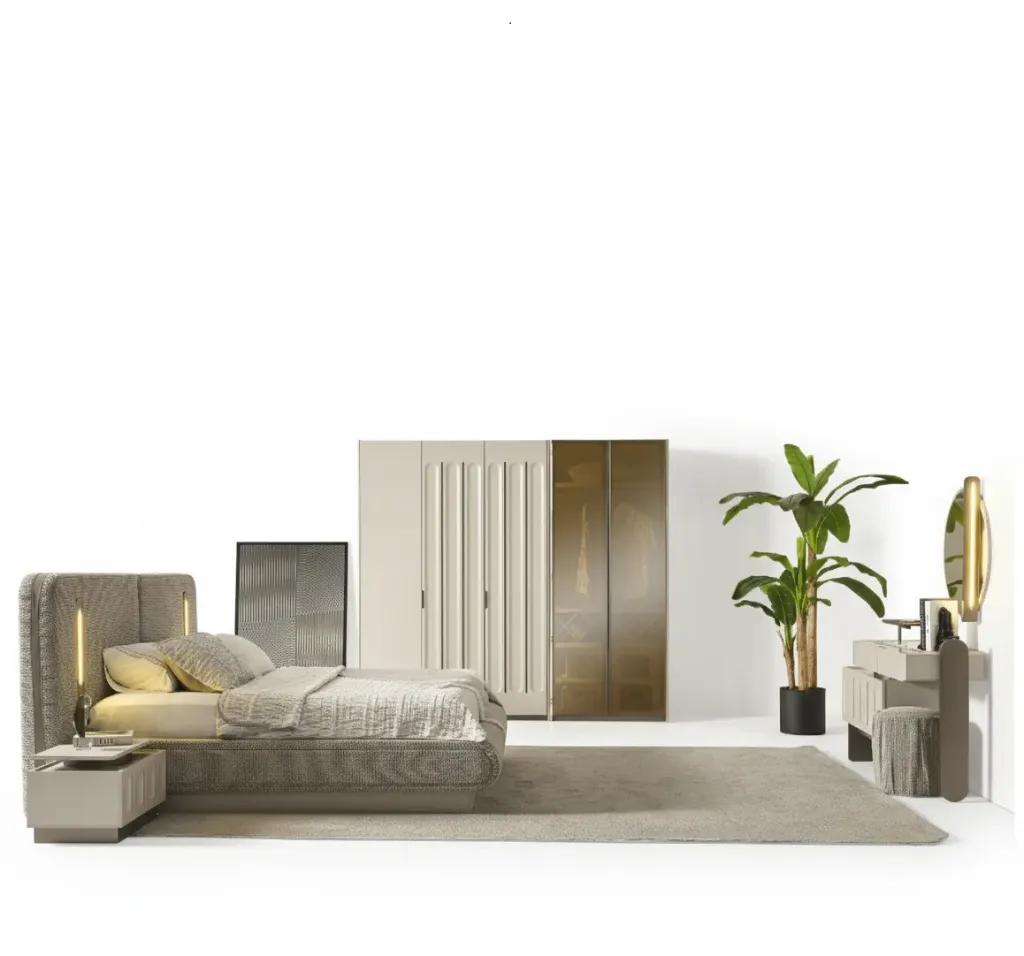 [20005581] Petra Bedroom Set (7 Pieces)