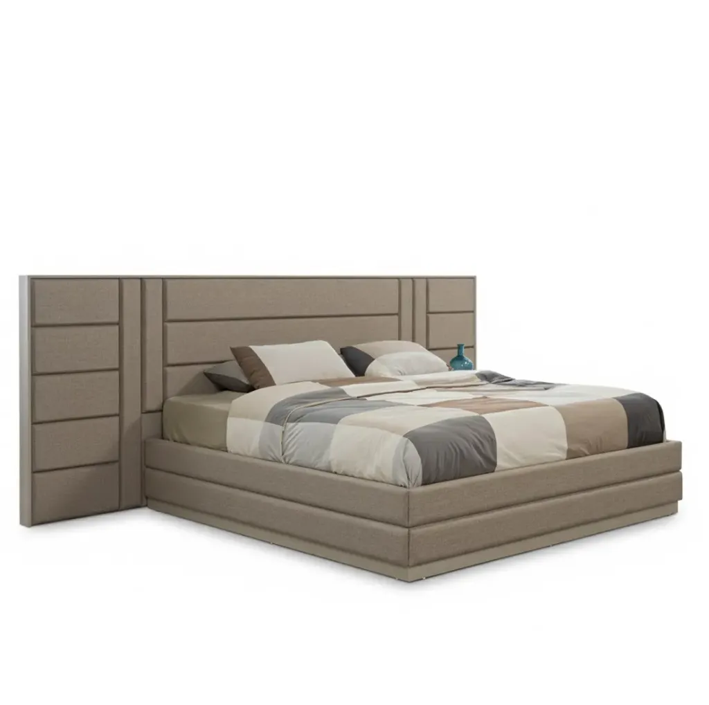[B987] Nepal Cream Bedroom Bed