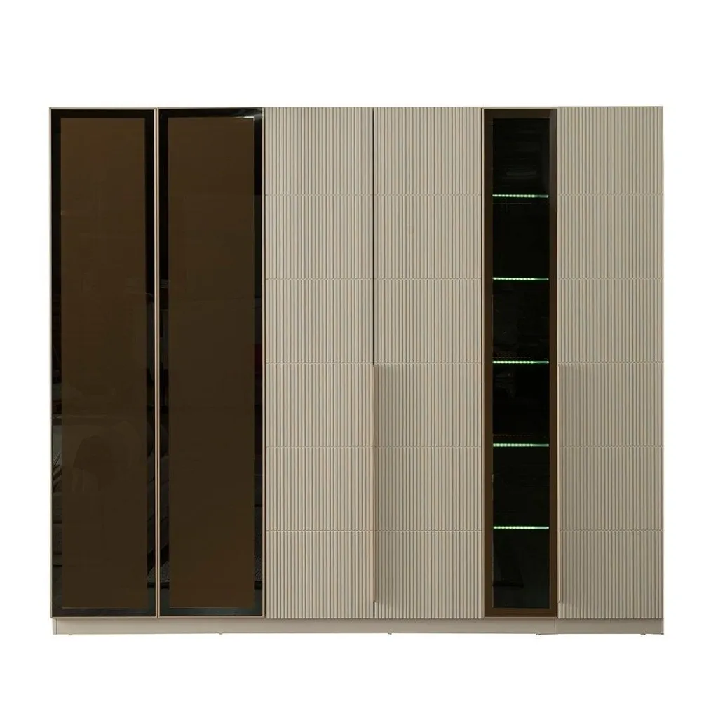 [B986] Nepal Cream Bedroom Wardrobe