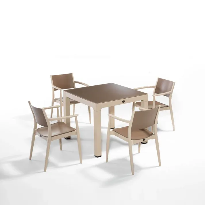 [10003024] Ponte  Dining Table + 4 Chairs