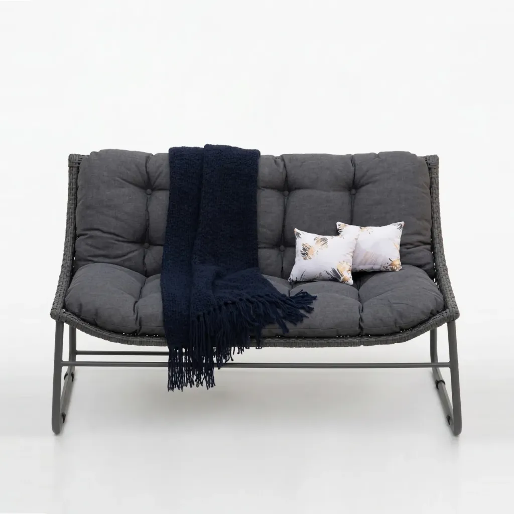 Valentino 3-Seater Sofa – Anthracite