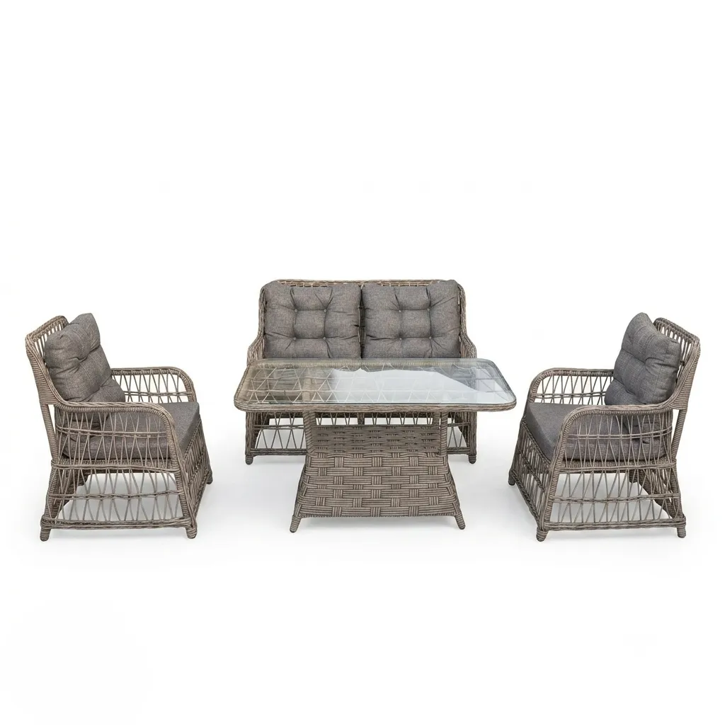 [10003092] Ely Tea Set (2+1+1) with Table